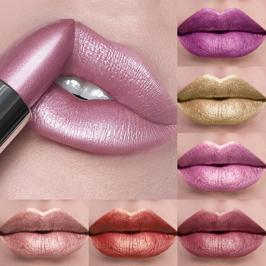 Bold & Intense Glitter Metallic Lipstick