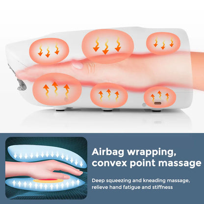 Electric Airbag Hand Massager with Hot Compress & Deep Kneading