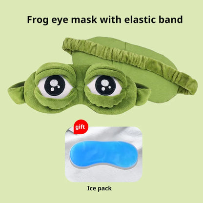 3D Sad Frog Sleep Mask