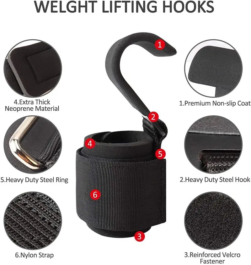GripForge™ Heavy Duty Lifting Hooks