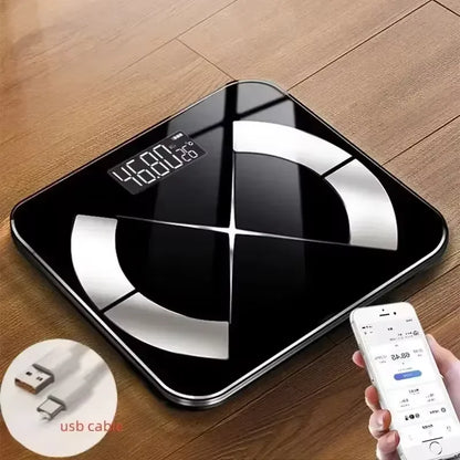 Accurate USB-Rechargeable Bluetooth Body Fat Scale – Smart Digital Weight & Composition Analyzer with App