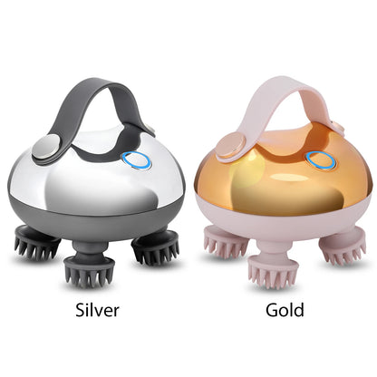 ScalpZen™ Electric Scalp Massager – 8 Silicone Massage Heads, Deep-Kneading & 3-Mode Therapy for Hair Growth, Stress Relief & Relaxation