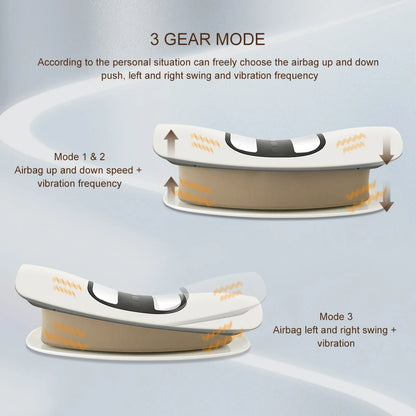 Electric Lumbar Traction & Ergonomic Waist Support Massager Cushion