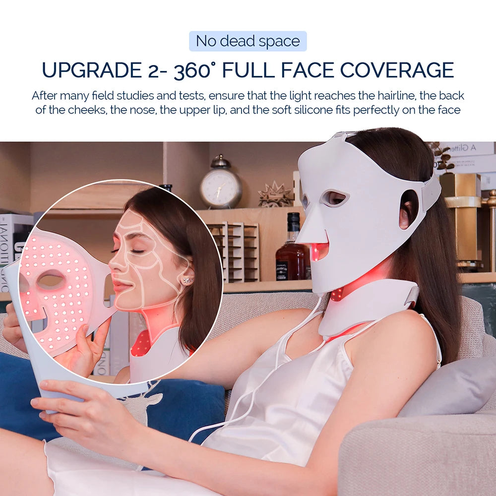 LumiSkin™ 7-Color LED Face Mask – Silicone Light Therapy Beauty Device