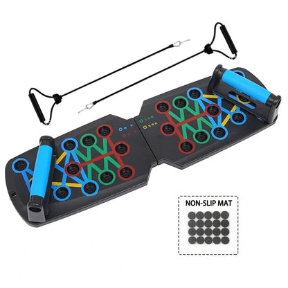 Foldable Multifunction Push-Up Board Kit with Handles