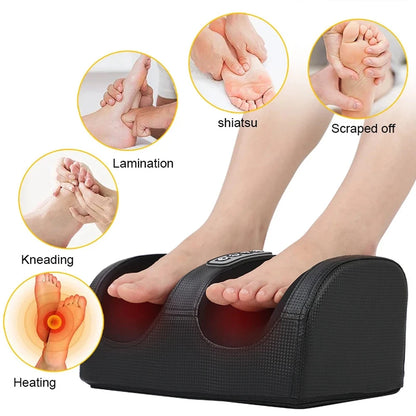 SoleTherapy Electric Shiatsu Foot Massager – Deep Tissue Kneading & Heat