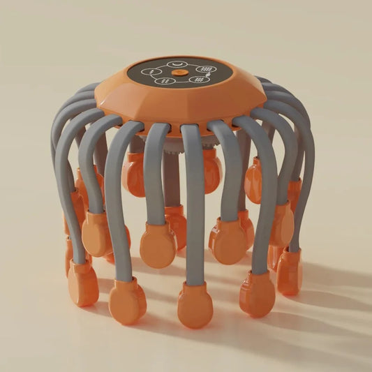 20-Head Scalp Massager with Red Light Therapy
