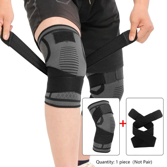 Nylon Sport Knee Brace – Compression Support for Running, Fitness, Cycling, Basketball & Weightlifting