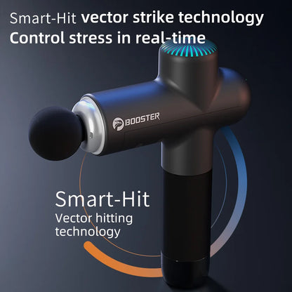 Booster SmartHit™ Electric Massage Gun – 7.4V Deep Tissue Percussion Massager for Neck, Back & Full-Body Relief