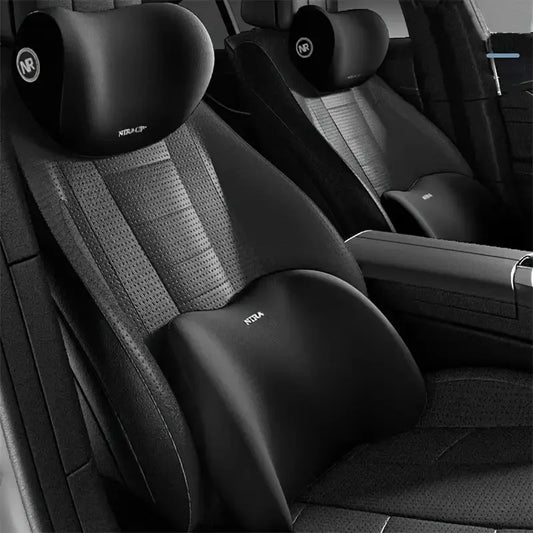 Car Seat Neck Pillow & Adjustable Lumbar Support