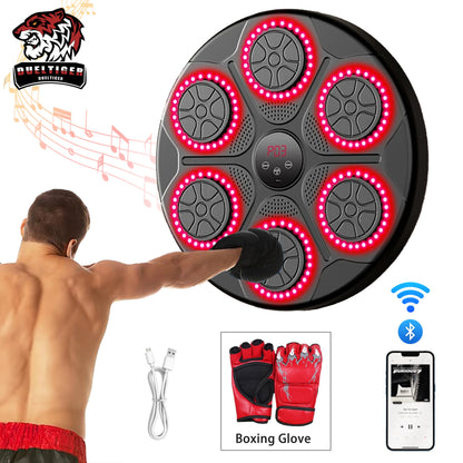 Smart Bluetooth Wall-Mounted Music Boxing Target Trainer – Electronic Punching Machine for Home Gym