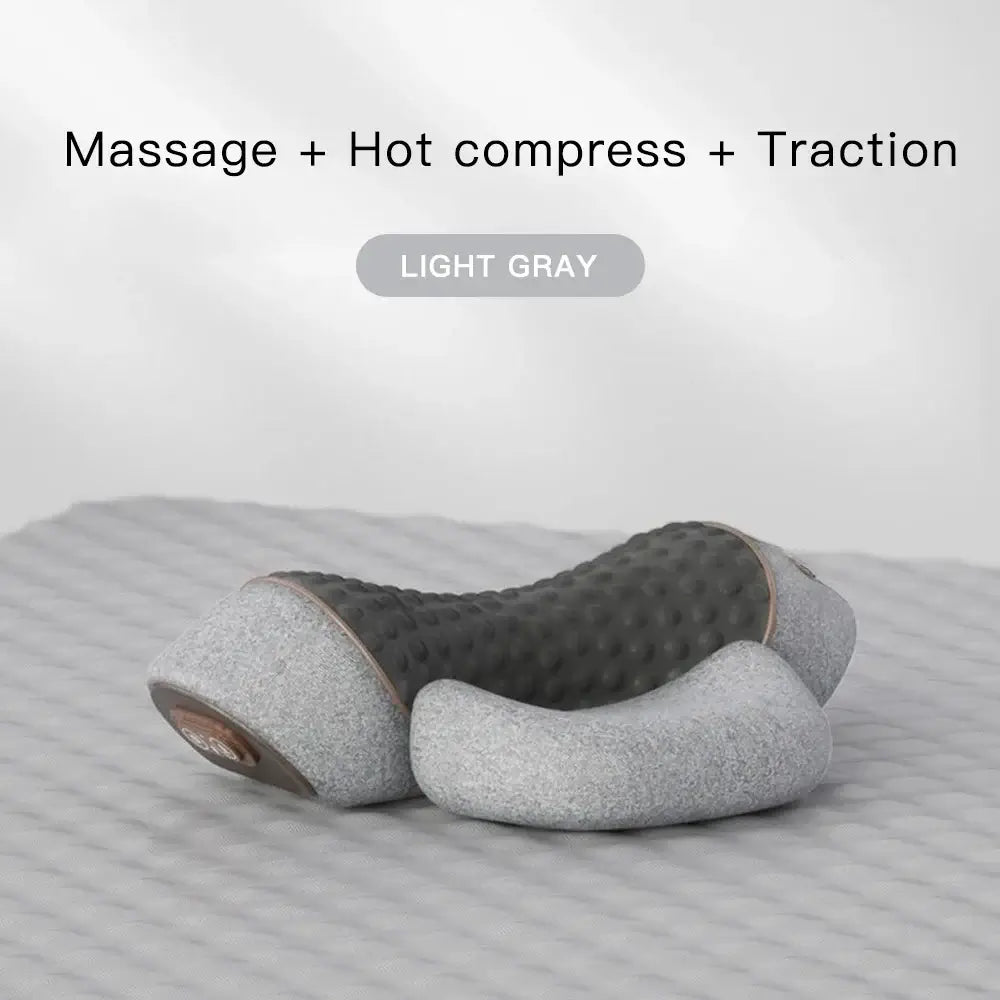 CerviRelax Pro™ 3-in-1 Electric Neck Massager Pillow – Cervical Traction, Vibration & Heat Therapy for Pain Relief