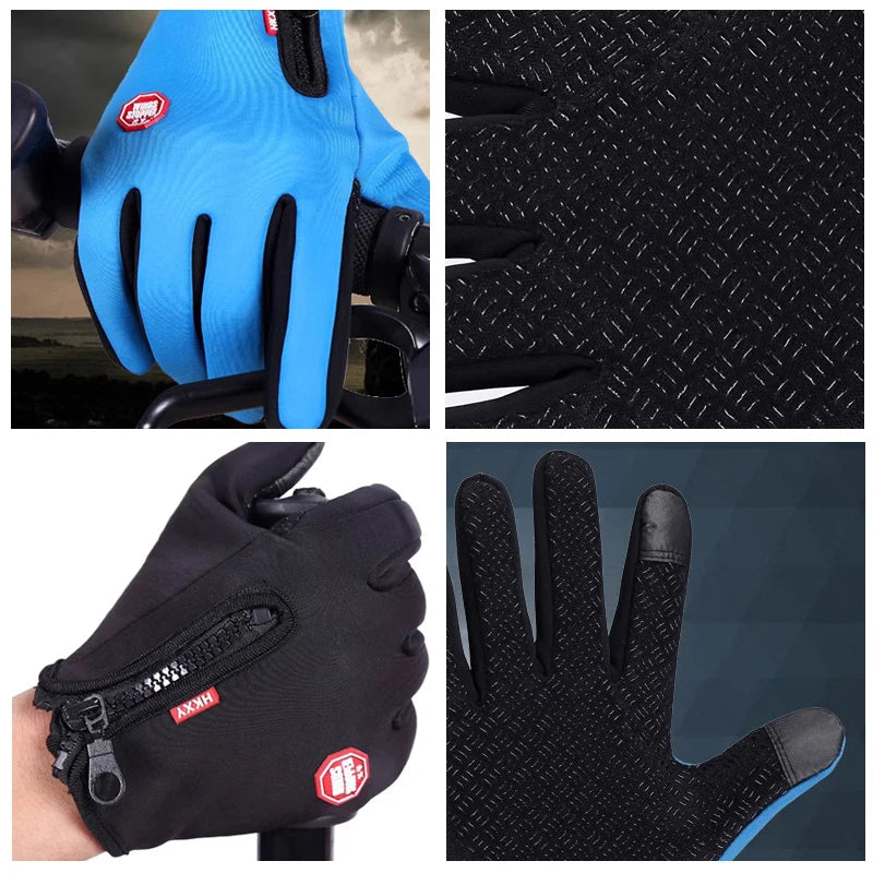Winter Gloves for Men & Women – Touchscreen Warm Gloves, Windproof Non-Slip Outdoor Cycling, Driving & Motorcycle Cold Weather Gloves