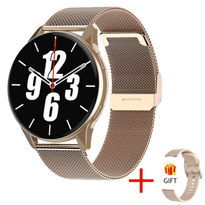 Wireless Charging Smartwatch (Unisex) — Bluetooth Calls, Health Tracking (HR, BP, SpO₂), Custom Faces, Waterproof