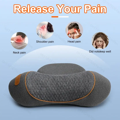 CerviRelax Pro™ 3-in-1 Electric Neck Massager Pillow – Cervical Traction, Vibration & Heat Therapy for Pain Relief