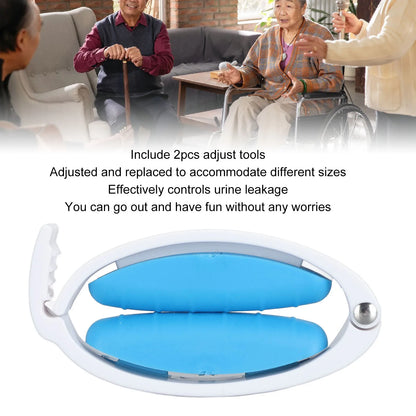 Male Urinary Incontinence Clamp – Adjustable Soft Silicone Incontinence Clip for Men, Prevents Leakage & Provides Comfortable Care