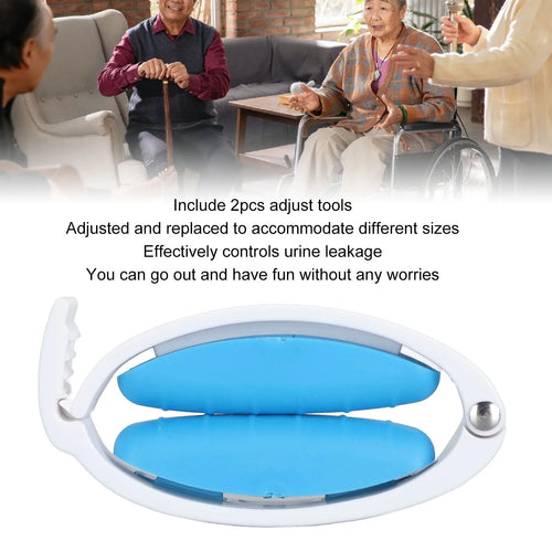 Male Urinary Incontinence Clamp – Adjustable Soft Silicone Incontinence Clip for Men, Prevents Leakage & Provides Comfortable Care