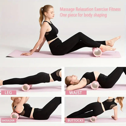 Foam Massage Roller – Hollow Yoga Column for Deep Tissue Massage, Fitness, & Physical Therapy