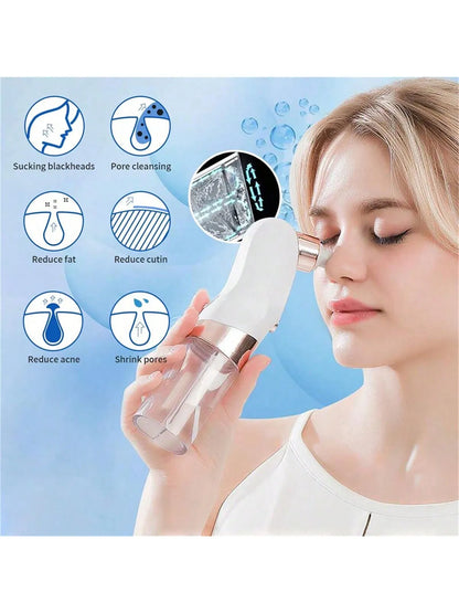 Water Circulation Pore Vacuum Cleaner – Blackhead Remover Beauty Device with 6 Suction Heads & 3 Adjustable Gears