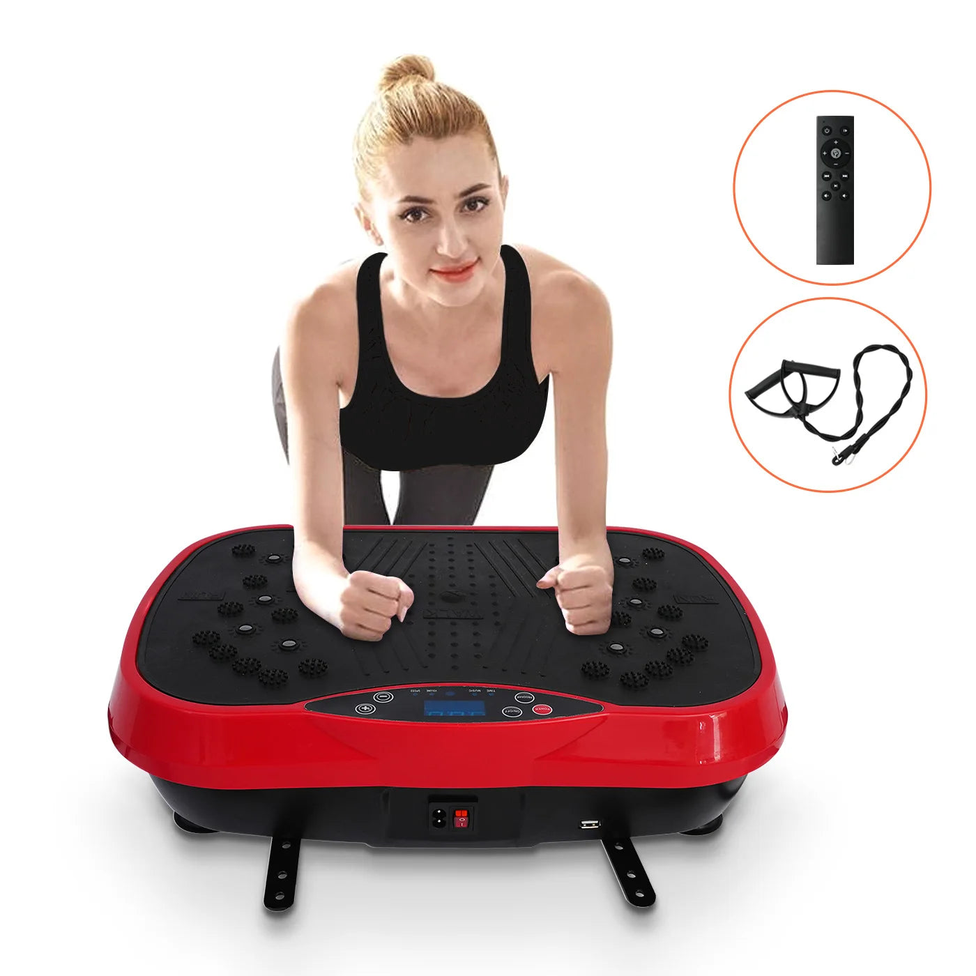 Portable Fat-Burning Vibration Plate Platform – Whole Body Workout Shaping Machine for Home Fitness