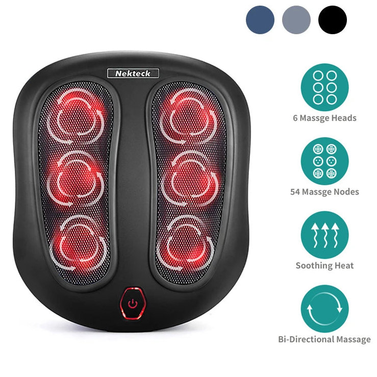 FootZen™ Heated Shiatsu Foot Massager – Deep Kneading Electric Therapy for Heel & Sole Relief