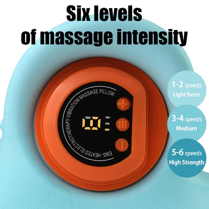 Electric Neck Traction Massager – Pulse Therapy, Heating & Chiropractic Pain Relief Pillow