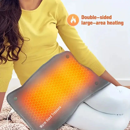 Graphene Quick-Heating Pad – Adjustable Temp & Timer, USB-Powered for Instant Comfort