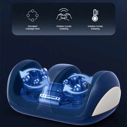 Extra-Large Electric Shiatsu Foot & Calf Massager with Hot Compress & Deep Kneading Roller