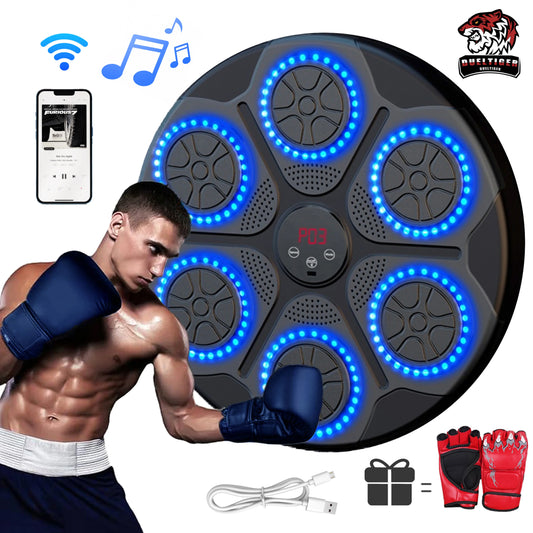 Smart Bluetooth Wall-Mounted Music Boxing Target Trainer – Electronic Punching Machine for Home Gym
