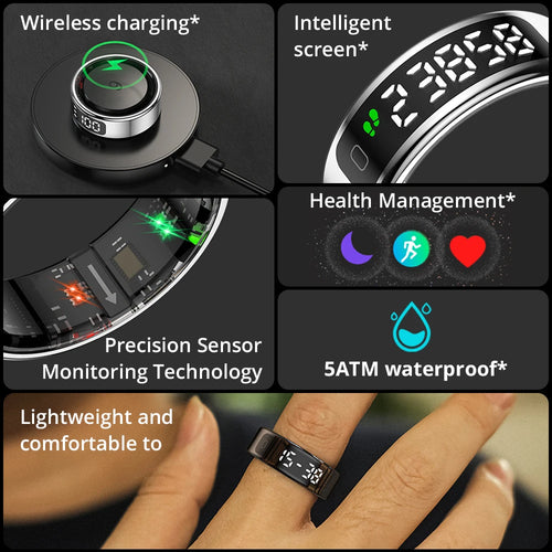 Touch-Screen Health Smart Ring