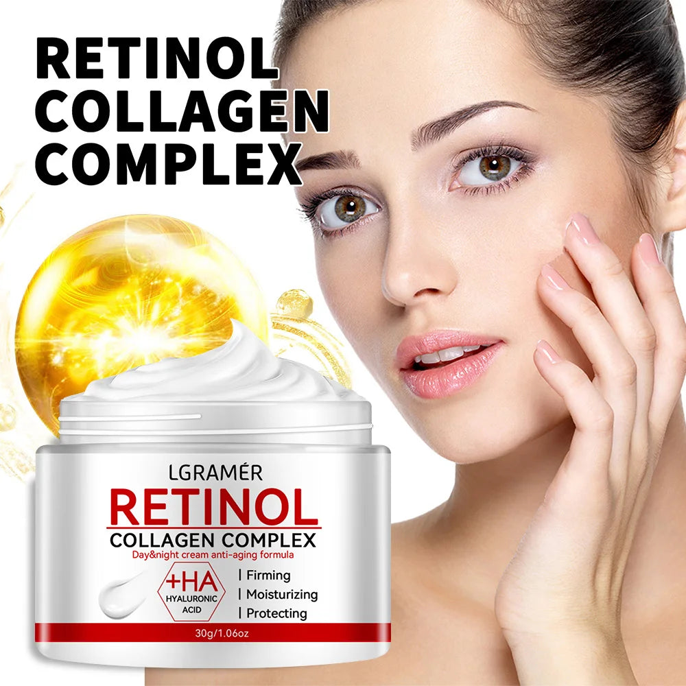 Retinol Lifting Firming Cream – Collagen Anti-Aging Face Moisturizer, Wrinkle Smoothing & Brightening Skin Care