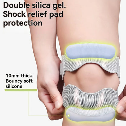 Patella Knee Strap with Silicone Pad – Adjustable Compression Brace for Patellar Tendon & Knee Pain Relief