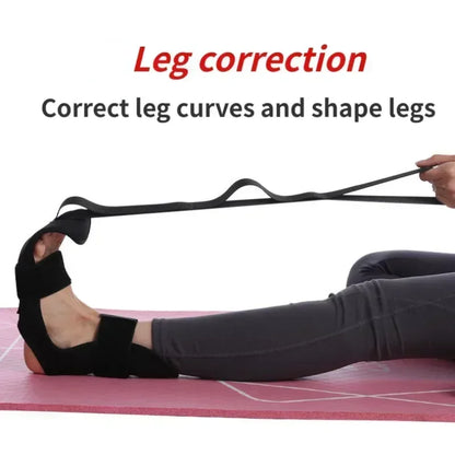 Yoga Leg Stretching Strap – Flexibility & Rehab Band for Plantar Fasciitis & Foot Care