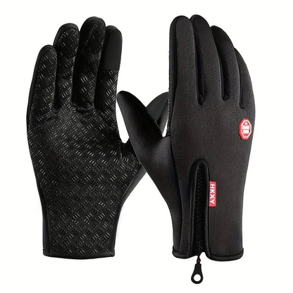 Winter Gloves for Men & Women – Touchscreen Warm Gloves, Windproof Non-Slip Outdoor Cycling, Driving & Motorcycle Cold Weather Gloves