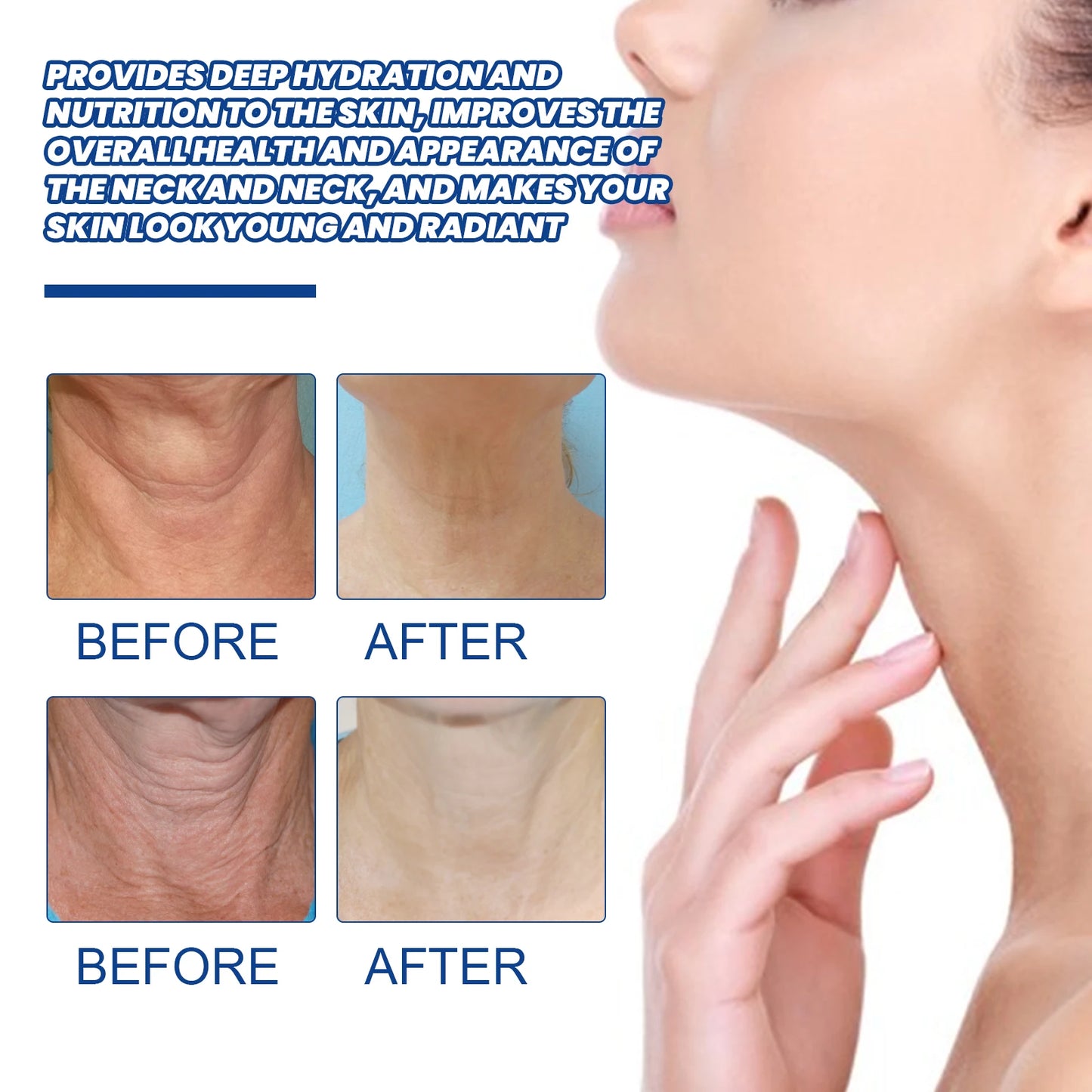 NeckLuxe™ Collagen Whitening Cream – Lifting, Firming & Moisturizing Neck Care