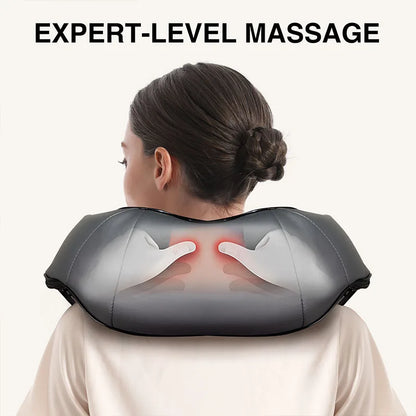 RelaxEase™ Shiatsu Neck & Back Massager with Soothing Heat – Electric Deep Tissue 3D Kneading for Shoulder, Leg & Body Relief