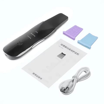 Ultrasonic Skin Scrubber – Deep Face Spatula Blackhead Remover & Facial Cleaner Massager