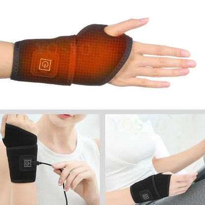 Heated Wrist Support Brace – Breathable Protector Sleeve for Arthritis, Carpal Tunnel & Joint Pain Relief