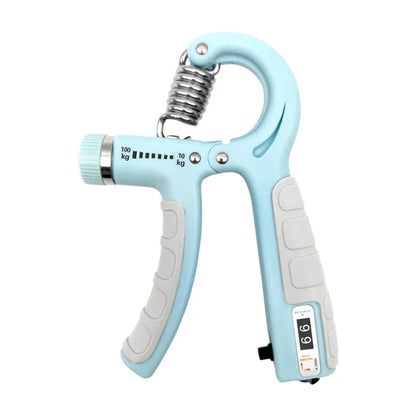 Adjustable 10-100 KG Hand Grip Strengthener with Counter – Wrist & Forearm Trainer for Muscle Building