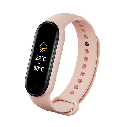 M6 Fitness Smartwatch (Unisex) – Heart Rate & Blood Pressure Tracker