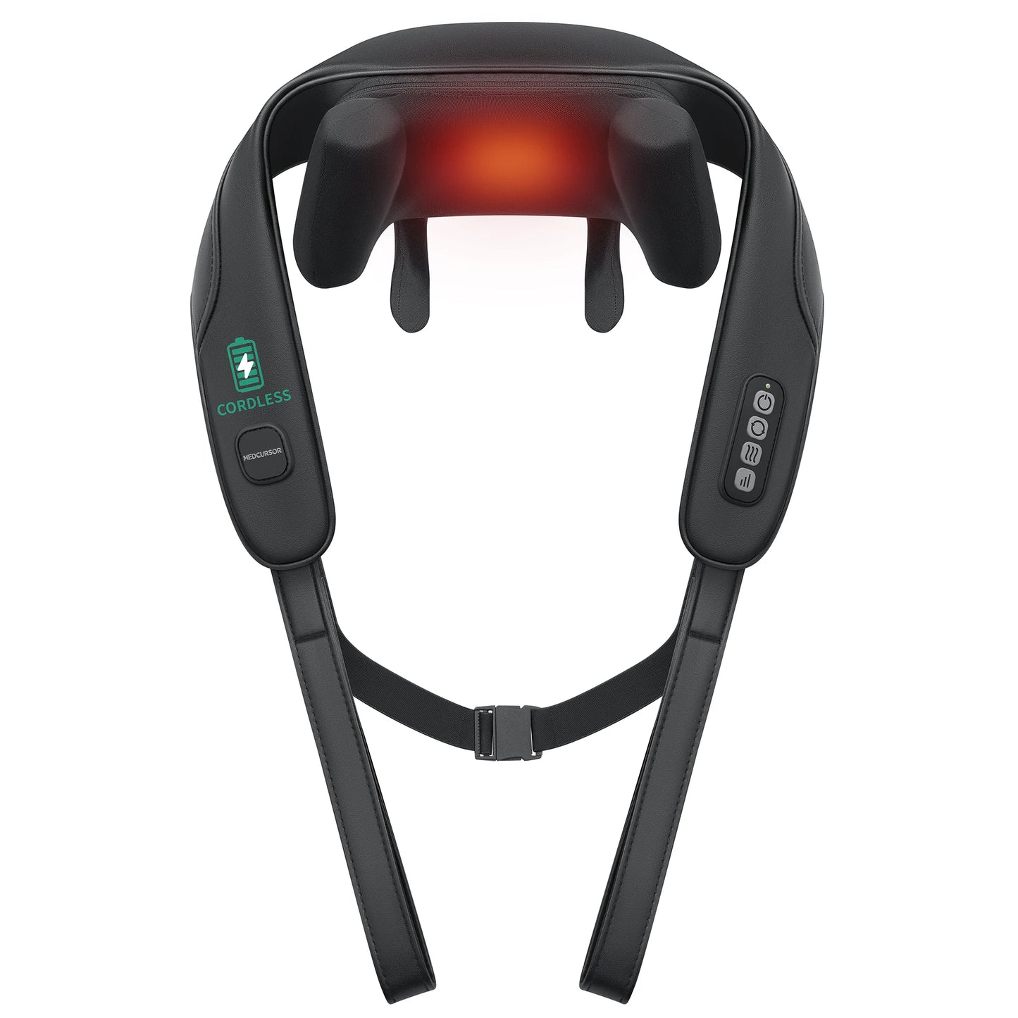 EaseWave™ Shiatsu Neck & Shoulder Wrap Massager with Heat – Deep-Tissue Electric Kneading for Trapezius, Back & Body Relief