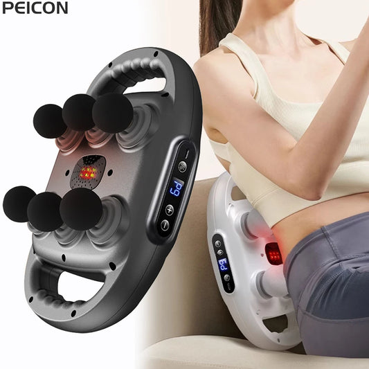 ProPulse™ 6-Head High-Frequency Fascia Massage Gun – Deep Tissue Percussion Massager for Muscle Recovery & Circulation
