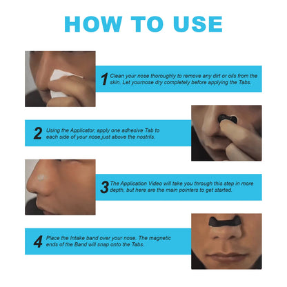 Magnetic Nasal Breathing Dilator Kit (30 Days) | Anti-Snoring & Sports Air-Intake