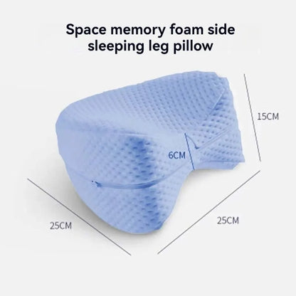 Heart-Shaped Memory Foam Leg Pillow – Slow Rebound Knee & Hip Alignment Cushion for Side Sleepers