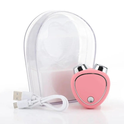 Facial Massage Roller – Portable USB Rechargeable Multifunctional Facial Beauty Device for Home Use