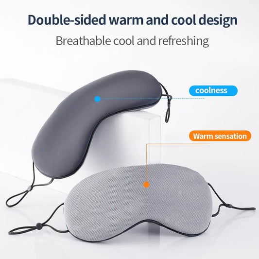 Zorelie.co double-sided hot and cold sleep mask with breathable warm and cool design