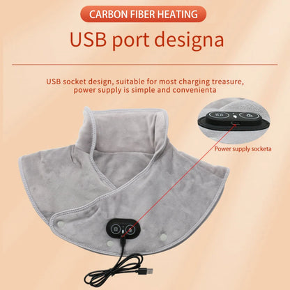 Electric Heating Shoulder & Neck Pad – 3-Level Thermal Compress Massager Shawl