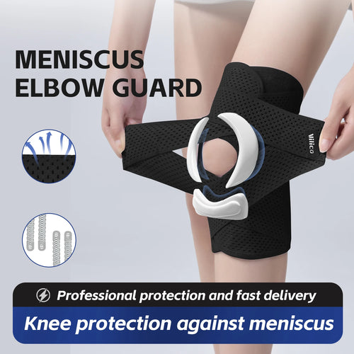 Pressurized Elastic Compression Knee Pad – Non-Slip Sports Support & Recovery Brace