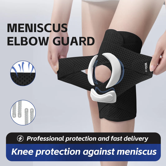 Pressurized Elastic Compression Knee Pad – Non-Slip Sports Support & Recovery Brace