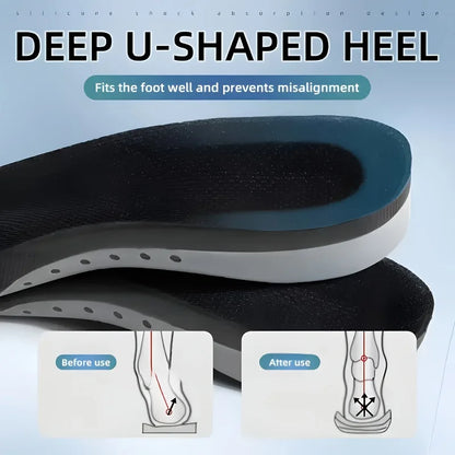 Sports & Work Shoe Insoles – Breathable, Odor-Resistant, Cushioning Inserts for Foot Pain Relief & Support